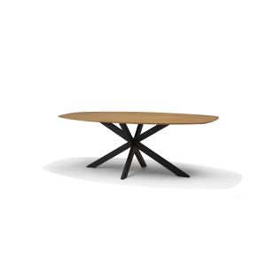 Star Eetkamertafel 240X110 Bootvorm Mango Naturel 3cm
