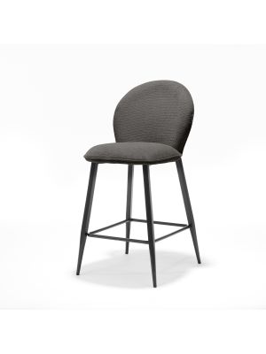 Cuba barkruk Stof Aragon Antraciet